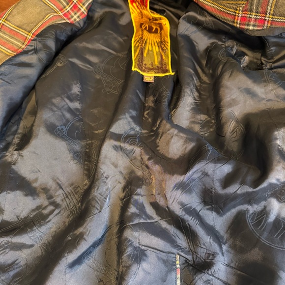 Vtg L.A.M.B. by Gwen Stefani Y2K Tartan Plaid Wool Blazer Size 4 - Picture 8 of 10